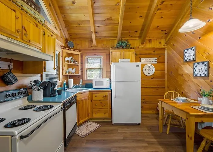 Cozy Studio Log Cabin In The Heart Of Pigeon Forge. Hot Tub. Honeymoon! Sleeps 2